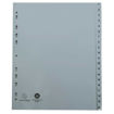 Picture of A4 RECYCLED PLASTIC DIVDERS GREY 1-20 X20